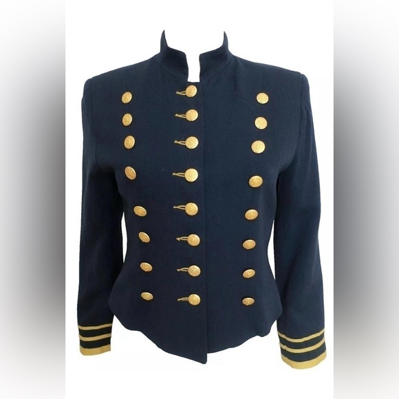 Karen Kane Jackets & Blazers - Karen Kane Navy Military Jacket Size 8 NWOT P2P 17